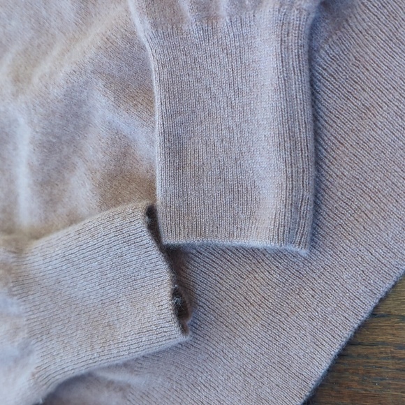 NAADAM I Mauve 100% Cashmere Classic Crew Neck Pullover Sweater, XS - Picture 4 of 12